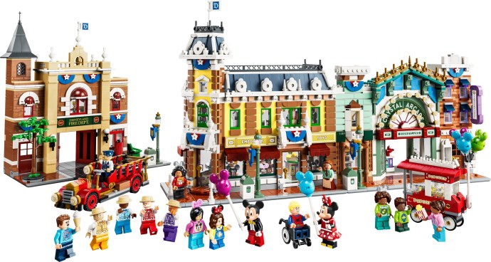 LEGO Disney Main Street U.S.A. (43302) Hits Shelves With 16 Minifigures